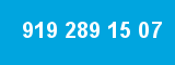 919 289 15 07 919 289 15 07